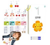 Biglietti educativi per il riconoscimento 'alfabeto, carte di vocabolario, riconoscimento 'alfabeto, scrittura di parole e ortografia, gioco di carte vocabolario numeri/lettere per l'asilo e