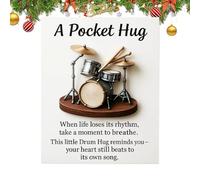 Biglietti Motivazionali - Cuore Tascabile Fatto A Mano Con Biglietto Per Chitarristi E Amanti Della Musica | Mini Souvenir Ispiratore Per Bambini, Adolescenti, Adulti (Compleanno, Natale, Esibizione)