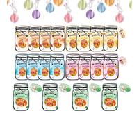 Biglietti pasquali per bambini, 20 pezzi, porta caramelle con striscia adesiva, per scuola, classe, riunioni, caccia alle uova, biscotti al cioccolato
