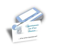 Biglietti per Appuntamenti Dentista (da 50 a 500 pezzi) Promemoria Appuntamento Studio Odontoiatrico. Tessere con Tabella per Fissare gli Appuntamenti Studio Dentistico (500)