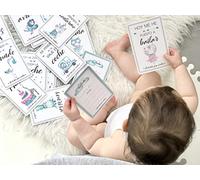 Biglietti per il primo anno spagnolo, 44 carte per baby cards, Baby milestones cards, per fare foto del bambino nel primo anno di vita.
