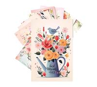 Biglietti per la festa della mamma - 12 pezzi di auguri floreali e biglietti di invito per la festa della mamma, biglietti di auguri per la nonna, la matrigna e la mamma