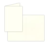 Biglietti pieghevoli DIN A5 - bianco naturale - 50 pezzi - biglietti d'invito - menù - libretto della chiesa - vuoto - 14,8 x 21 cm - FarbenFroh di Gustav Neuser