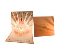 Biglietti pop-up 3D | Con Musica e Luce | Cartolina Souvenir Per Festa Di Uomo Donna Bambini Moglie Figlia Fratello Tutta La Famiglia