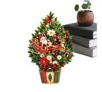 Biglietti Pop-Up 3D Decorazione Interattiva con Albero Natalizio e Babbo | Biglietti d'Auguri Pop-up per Feste Per Coppie, Nipoti, Donne, Uomini, , Tavolo, Ricorrenze, Compleanno, Capodanno