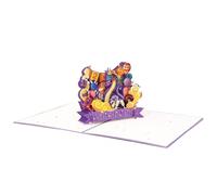 Biglietti pop-up Felice Anno Nuovo | Biglietto d'auguri Anno Il Serpente - 27,9 X 20,3 CM Anno Del Serpente 2025