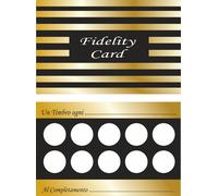 Biglietti tessere Fedeltà Fidelity Card bar estetista bv01bis fidelizzare