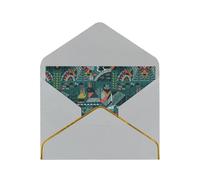 Biglietti vuoti con buste, animali scandinavi con buste, biglietti singoli con buste, inviare ad un caro amico