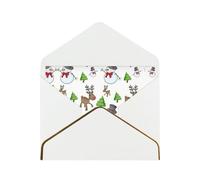 Biglietti vuoti con buste, auguri di buon Natale, biglietti singoli con buste, inviare ad un caro amico