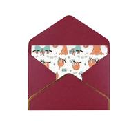 Biglietti vuoti con buste, bradipi appesi al ramo di albero, con buste, da inviare ad un caro amico