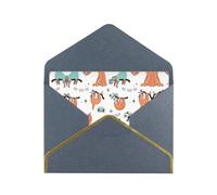 Biglietti vuoti con buste, divertenti e carini animali bradipo, con buste, da inviare ad un caro amico