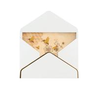 Biglietti vuoti con buste, motivo: ape volante, biglietti singoli con buste, inviare ad un caro amico