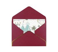 Biglietti vuoti con buste, motivo: dinosauro che cammina, biglietti singoli con buste, inviare ad un caro amico