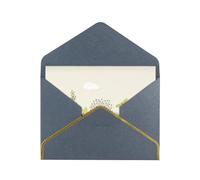 Biglietti vuoti con buste, motivo: farfalle che volano tra i fiori, con buste, da inviare ad un caro amico