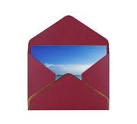 Biglietti vuoti con buste, motivo: spiaggia al tramonto, con buste, da inviare ad un amico intimo