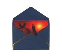 Biglietti vuoti con buste, motivo: uccellino, amore, cuore, con buste, da inviare ad un caro amico