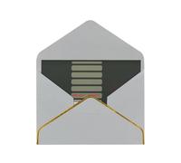 Biglietti vuoti neri con buste, biglietti di auguri singoli con buste, inviare ad un caro amico