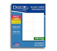 Biglietti vuoti perforati da 6 per pagina, per iscrizioni scolastiche, consegne floreali, risposte al matrimonio, biglietti di viaggio, 29,5 kg