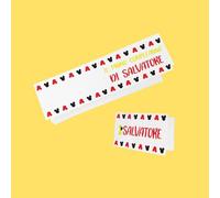 Bigliettini Bomboniera con piega per confetto personalizzabili - Topino - Bigliettini Bomboniera con piega personalizzati per matrimoni, compleanni, battesimi o eventi, MADE IN ITALY (100)