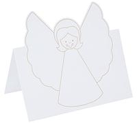 Bigliettini prestampati con angelo in 3D per bambini (confezione da 8)