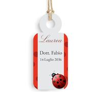 Bigliettino Bomboniera Tag 24 pezzi Laurea Personalizzato (TAG0087)