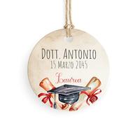 Bigliettino Bomboniera Tag 24 pezzi Laurea Personalizzato (TAG02S04)
