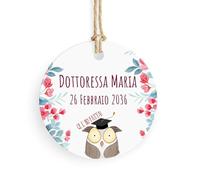 Bigliettino Bomboniera Tag 24 pezzi Laurea Personalizzato (TAG02S05)