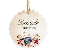 Bigliettino Bomboniera Tag 24 pezzi Laurea Personalizzato (TAG03S04)