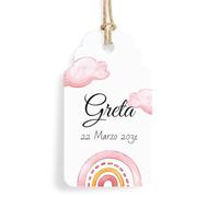 Bigliettino Bomboniera Tag Set da 24 Pezzi Personalizzato (FFTAG 0080)
