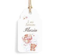 Bigliettino Bomboniera Tag Set da 24 Pezzi Personalizzato (FFTAG 0086)