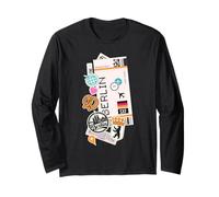 Biglietto Aereo Berlino Carta d'imbarco Aereo Germania Amante di Viaggio Maglia a Manica