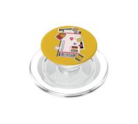 Biglietto aereo Monaco di Baviera Carta d'imbarco Aereo Germania Amante di viaggio PopSockets PopGrip per MagSafe