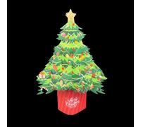 Biglietto augurale Origamo ALBERO DI NATALE - realizzato a mano 3D Florever - XM