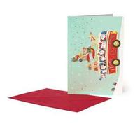 Biglietto auguri Legami Unusual Christmas, Santa Bus - 11,5x17 cm