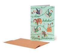 Biglietto auguri Legami Unusual Christmas, Sloths Bradipo - 11,5x17 cm