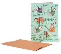 Biglietto auguri Legami Unusual Christmas, Sloths Bradipo - 11,5x17 cm