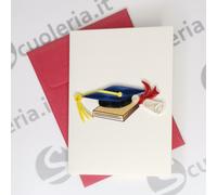 Biglietto auguri mini Origamo Quilling Laurea
