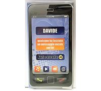 Biglietto Auguri Musicale Verticale - Lo Apri E Ti Augura Buon Compleanno con Il Tuo Nome - Davide