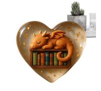 Biglietto con abbraccio a forma di cuore in 3D tascabile, biglietto di ispirazione e biglietti sentimentali a forma di cuore in resina, compagno calmante e commovente, per incoraggiare amici