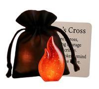 Biglietto con abbraccio fantasma, a forma di fuoco, comodo biglietto per laurea, souvenir ispiratore portatile per Halloween, studenti, adolescenti, adulti, vacanze, auguri, laurea, commemorazione
