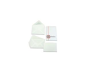 BIGLIETTO CON BUSTA 10pz 9x14cm BLASETTI BRISTOL BIANCO