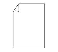 Biglietto da busta Paperado, A4 220 gsm, colore: bianco (confezione da 5)