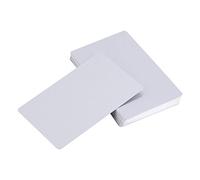 Biglietto da Visita in Alluminio, Akozon 50pz Biglietti da Visita Personalizzati Impressionanti Spazi Vuoti Marcatura Laser in Metallo Inciso Liscio (Argento)