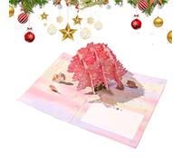 Biglietto D'auguri 3D - 5,91x7,87 Pollici Biglietto Di Nozze, Cartoline Di Natale | Cartolina Pop-up Moon Stars Elk, Decorazioni Per La Festa Del Ringraziamento Della Moglie Di Carta Per La Fidanzata