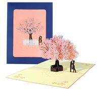 Biglietto d'auguri, Biglietto di San Valentino, Biglietto d'auguri pop-up 3D per San Valentino, Biglietto di compleanno con albero d'amore, per moglie e fidanzata, Valentino Anniversario Natale