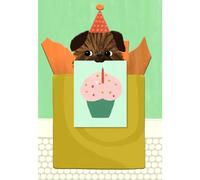 Biglietto d'auguri Hallmark (cane con cupcake)