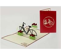 Biglietto d'auguri Origamo Compleanno, generico 3D - BICICLETTA
