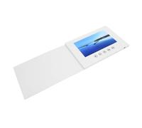 Biglietto D'auguri Video Digitale, 210x150x10mm, Schermo LCD a Colori, Altoparlante, con Pacchetto Adesivi, per Decorazioni Nuziali, pubblicità Sui Social Media (7 pollici)