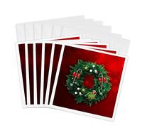 Biglietto di auguri 3D rose - Set di 6 biglietti con buste (GC 233581 1)