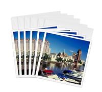 Biglietto di auguri 3D rose - Set di 6 biglietti con buste (GC 41222 1)